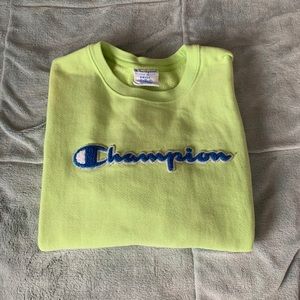 green champion crewneck